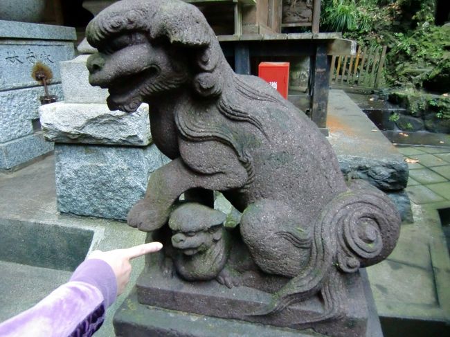 こま犬とその子供