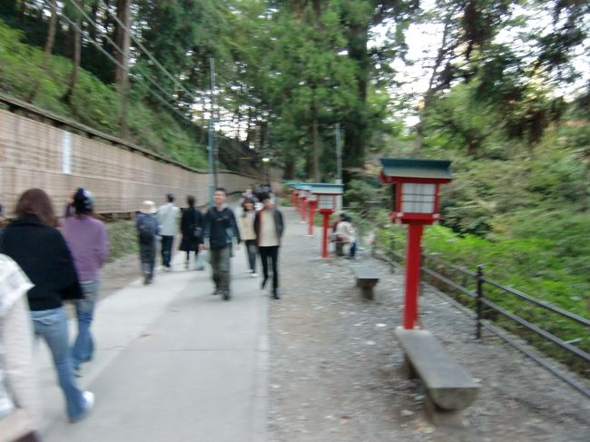 山を下ります。