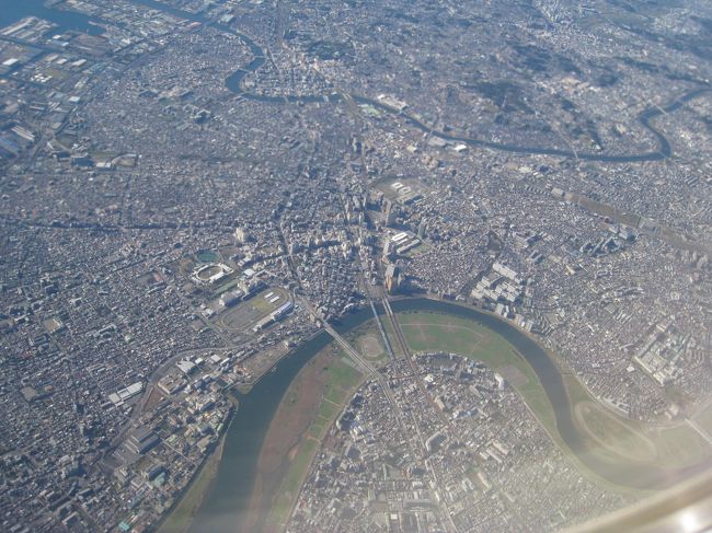 ９時３９分・離陸４分後。川崎上空、六郷温泉上空。