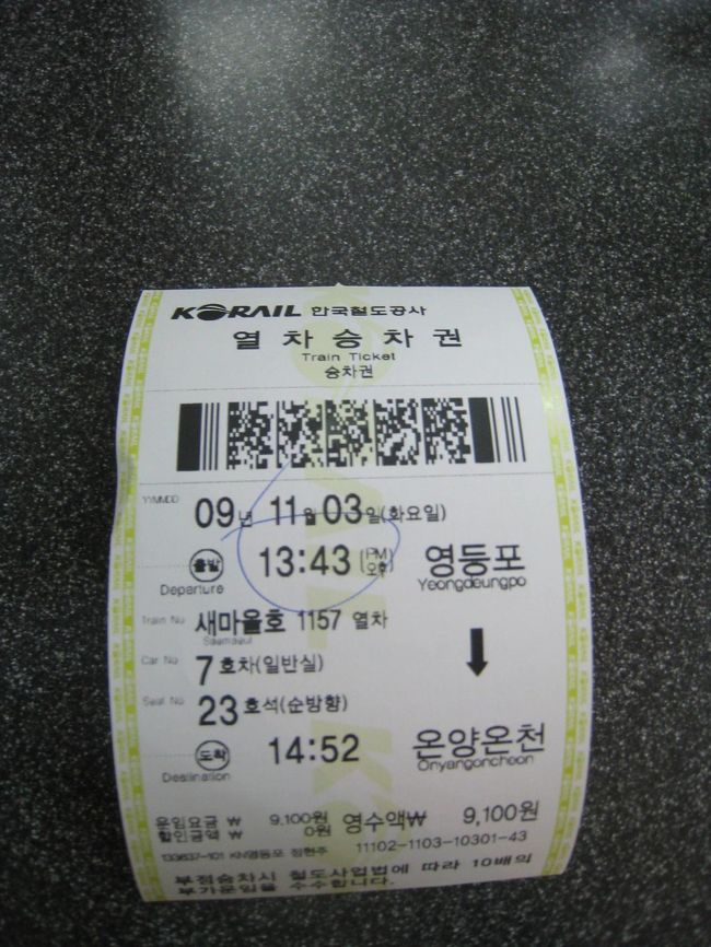 切符もサーマルプリント！<br />Ｗ９１００（７２０円）