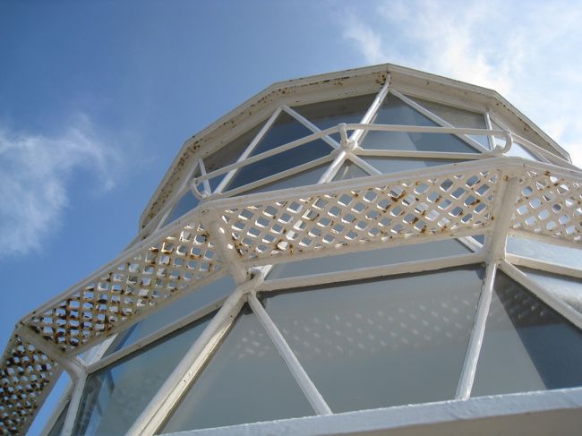 灯台の先端。<br />残念ながらここには登れない。<br />どうも以前は登れた感じ。