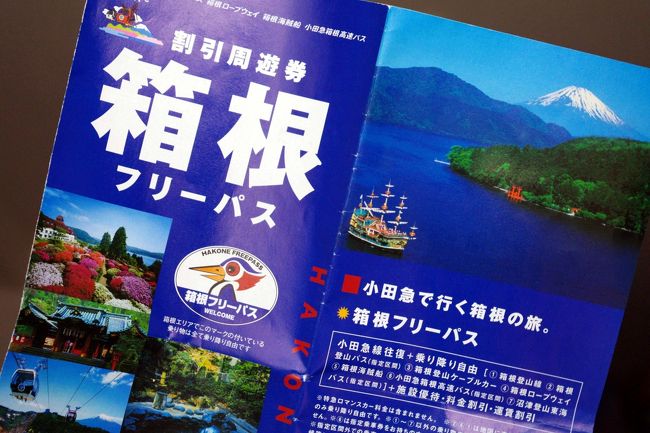 箱根フリーパス２DAY（新宿発：5000円也）<br /><br />今回のルート<br /><br />■新宿発（小田急）→箱根湯本<br />　（ロマンスカー特急券は別料金です）<br />　　　　↓　　↑<br />■箱根湯本（箱根登山鉄道）→強羅<br />　　　　↓　　↑<br />■強羅（箱根登山ケーブルカー）→早雲山<br />　　　　↓　　↑<br />■早雲山（箱根ロープウェイ）→大涌谷（乗換）<br />　→桃源台港<br />　　　　↓　　↑（折り返し^^;）<br />　　　　　→→<br /><br />ってなルートで満喫してきました！