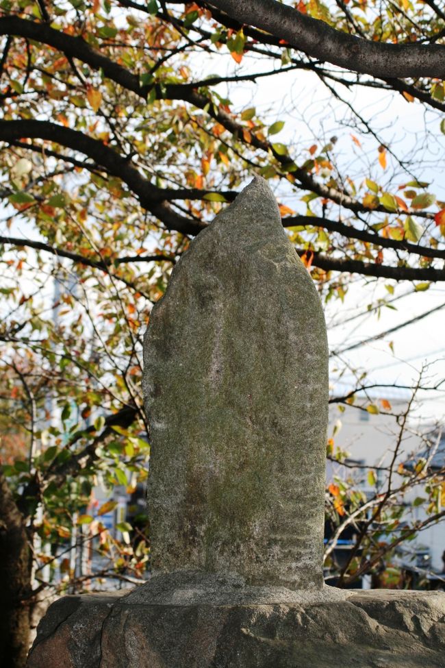 文字らしいものは全く見えません。もしかしたら裏側を撮影しました。石碑ではなく地蔵尊だったかも知れません。