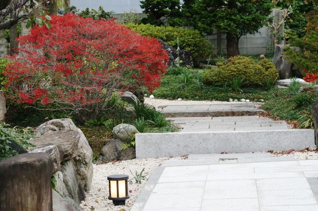 境内の光景です。手入れが行き届いて、爽やかな感じがする庭でした。