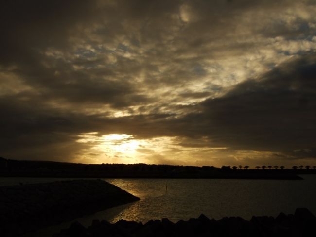 ２ダイブ終わったらすっかり夕暮れ時になってました。