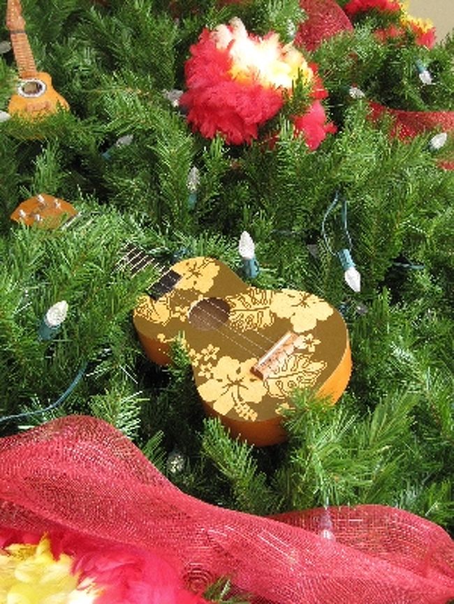 よく見たらウクレレが！<br />ハワイらしくてかわいい〜〜♪