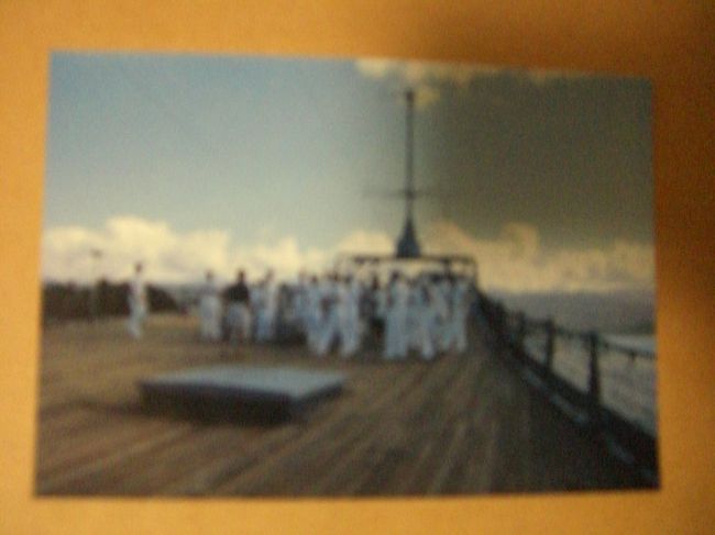 真珠湾の戦艦ミズーリの甲板にいた海軍将校の集まり