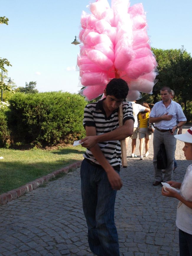 わたがし売り。