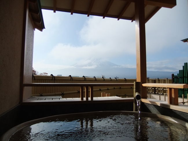 ヾ(＠⌒ー⌒＠)ノおはよう<br /><br />富士山は雲がかかってます。<br />晴れてくれるのを祈ります