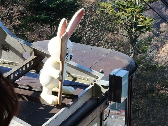 行きはタヌキでしたが帰りはウサギ<br />両方のゴンドラに乗れた＾＾