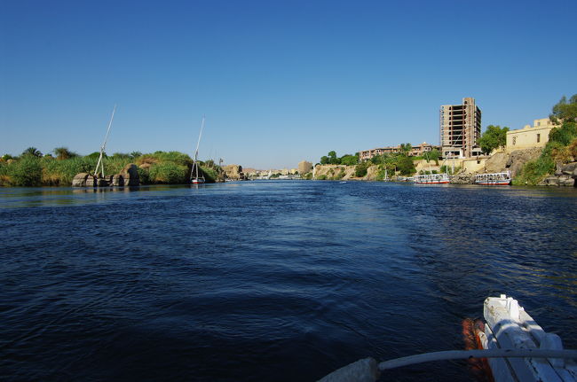 ファルーカでナイル川遡上中！！