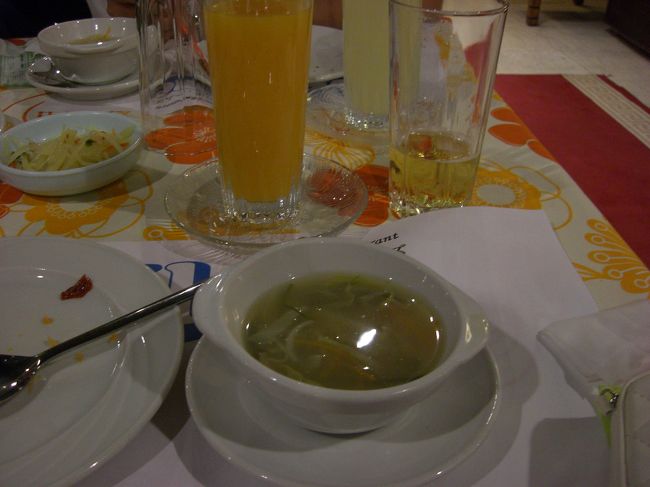 夕食はキムズにて韓国料理。<br />