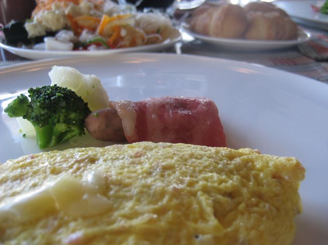 ホテルでのブレックファースト