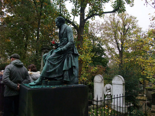 ガイドの話が終わらなくてヒマだから、向かいのお墓でも。<br /><br /><br />バラもらったんだね。