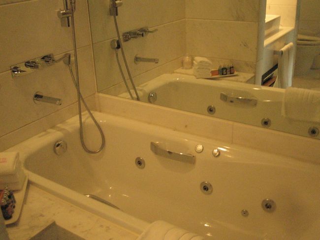 バスタブはジャグジー付き。<br /><br />ブクブク、すんごく気持ちいかった。