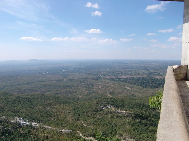 上からは森が広がって、、
