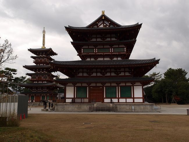 西塔　金堂<br /><br />　金堂できたばかりのある日息子を連れて<br /><br />　とたんに雨　風、、金堂へ逃げ込んだ夏の日