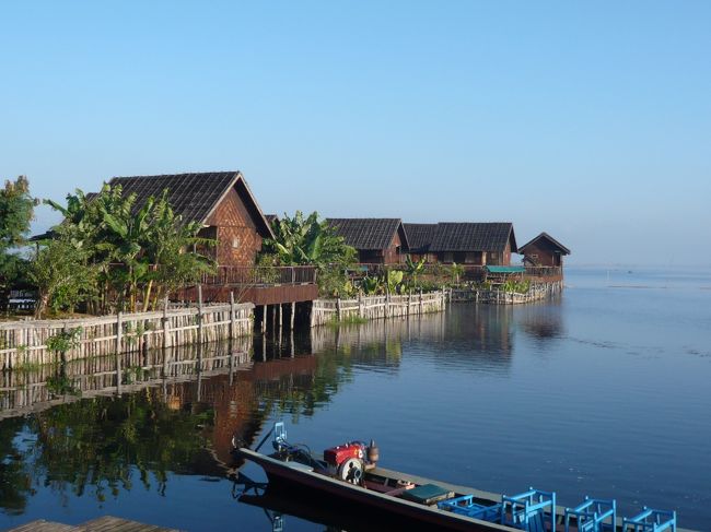 インレー湖上にあるコテージ風ホテル　快適　爽やか　癒し　清清しい空気、　のーんびり出来ます。<br />満天の星空もすばらしい。