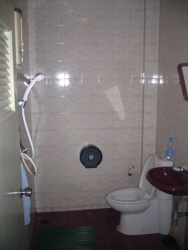 シャワーも共同やけど全然いける<br />しかし洗面鏡の台には誰が使ったのかわからない剃刀や歯ブラシが散乱してた。 <br /><br />しかも実際シャワー使ってみたら水のチョロチョロ度はなかなかやったし、あのシャワールームのジメジメ感は半端なかった。 <br />あの空間に入った瞬間身体が濡れたようになる感覚。 <br />俺は全然いけたけど、綺麗好きというか潔癖症な奴には向いてない。