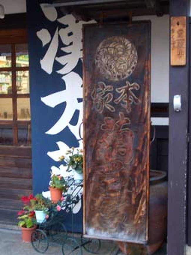 こちらの看板は縦。お薬屋さんですね。