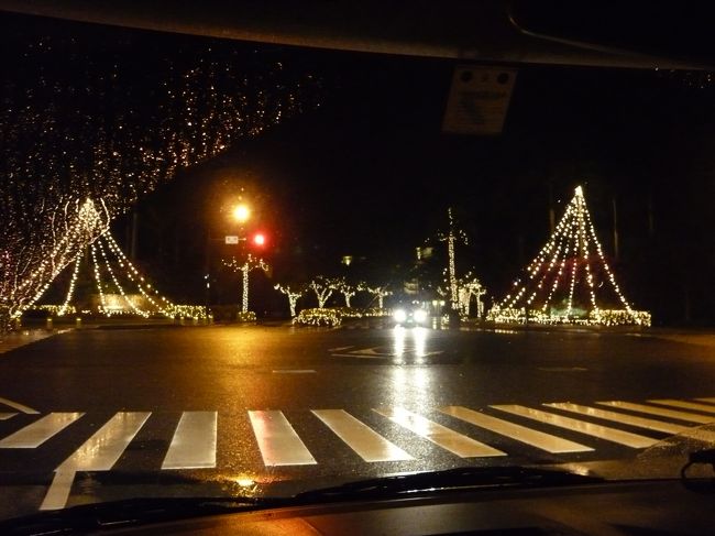 ブセナの入り口もイルミネーションがあります。<br />さすが高級ホテル。