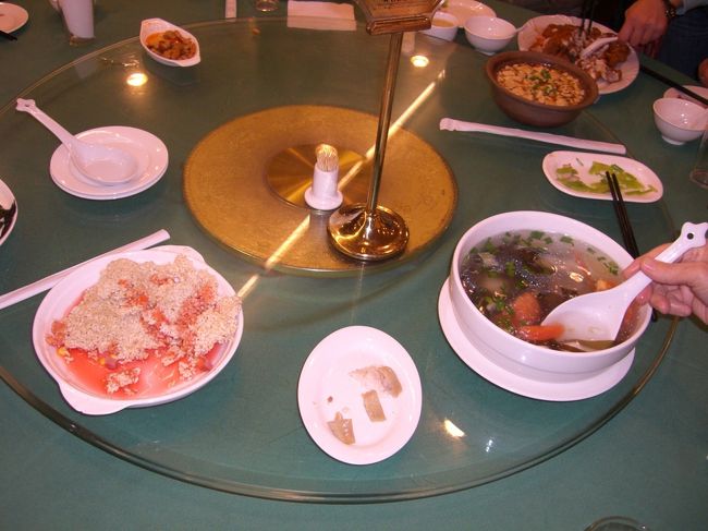 昼食のおこげ料理