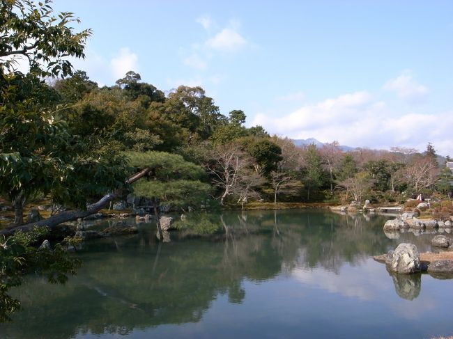 天竜寺にて。<br />始めてだったのですが庭がすごく美しいです。