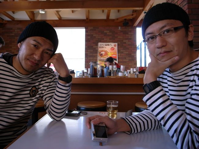 群馬に戻り朝食。<br />気持ち悪いですね。