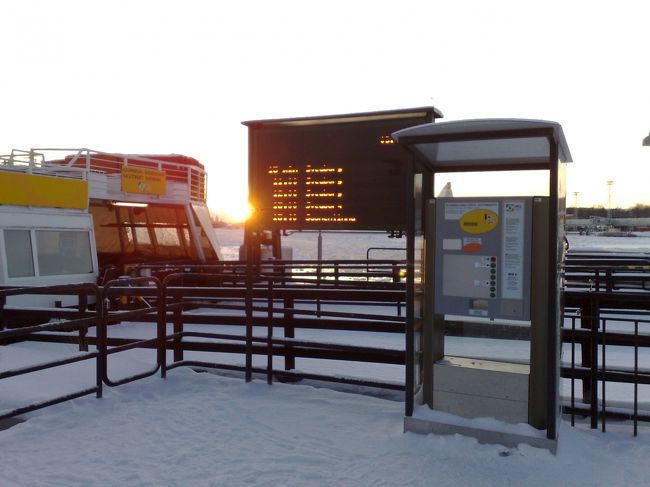 朝10時から40〜60分間隔で<br />フェリーは出ています。