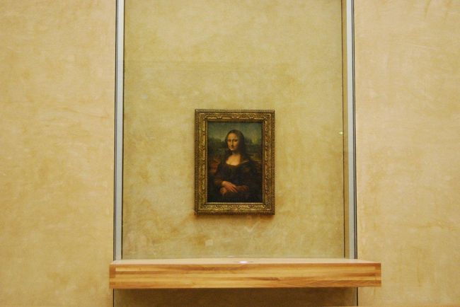 モナリザ。とても小さく且つ離れていて見ごたえが無かった。