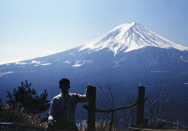 河口湖（天上山）からの富士山。