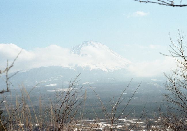 西湖（紅葉台）からの富士山。