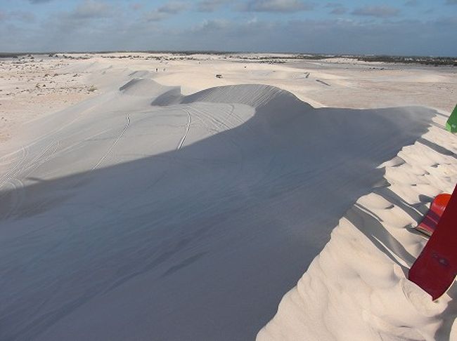 上まで来ました。ここから一気にすべります。<br />