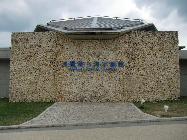 ある日の午後、「沖縄美ら海（ちゅらうみ）水族館」（写真）に行ってきた。入場料1800円。