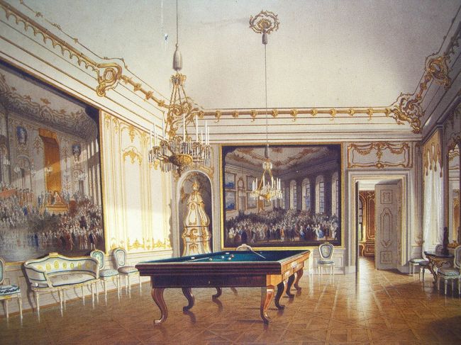 image<br />「ビリヤードの間」<br /><br />謁見を許された人々の控室。