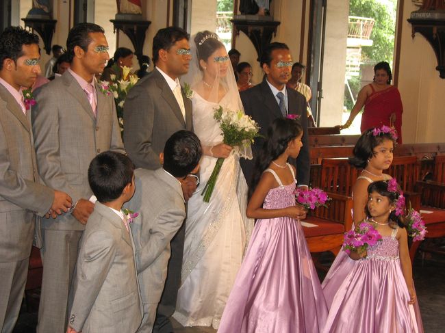 スリランカだけど、クリスチャンのファミリーだった。