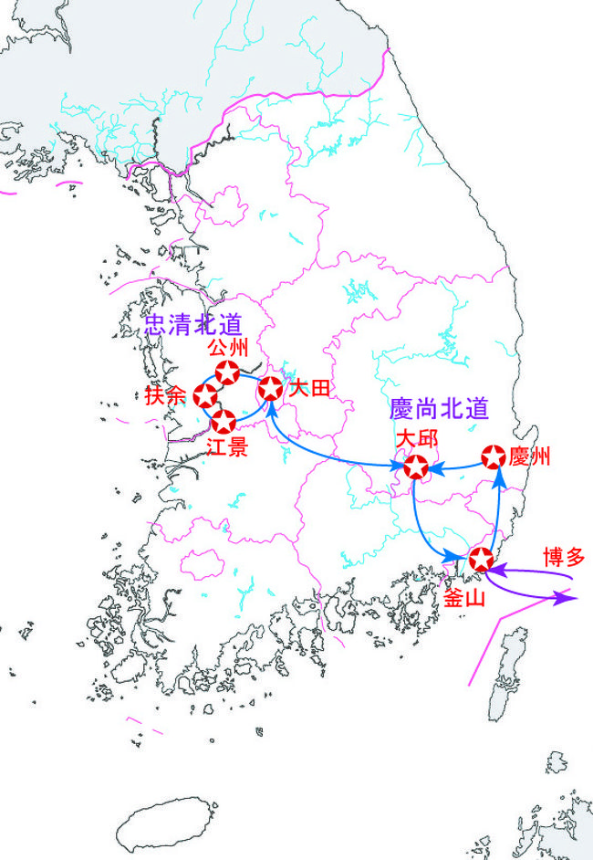 30th　今回のスケジュール<br /><br />1日目<br />早朝に鹿児島発、JRで博多へ。<br />福岡からJRビートルで釜山へ。<br />釜山観光後、海雲台のホテルへ<br />＜釜山・海雲台泊＞<br /><br />2日目<br />釜山からKORAIL・ムグンファ号で慶州へ。<br />世界遺産・仏国寺、石窟庵を観光し、高速バスで大邱へ<br />大邱からKTXを使って大田へ<br />大田に到着後友人宅へ訪問し、儒城温泉へ<br />＜大田・儒城温泉泊＞<br /><br />3日目<br />大田から友人の車で公州、扶余、江景の周遊・百済文化祭・塩辛祭りツアー<br />＜大田・儒城温泉泊＞<br /><br />4日目<br />大田から早朝のＫＴＸで釜山へ<br />釜山からコビーで福岡へ<br />帰国後博多からJRで鹿児島まで