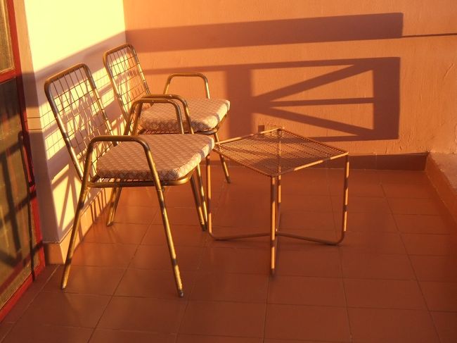 テラスもあって、