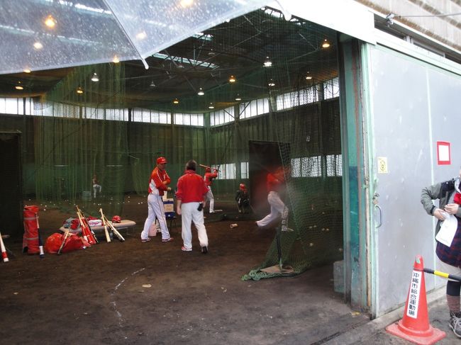 室内打撃練習風景です。