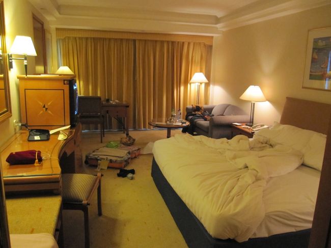 部屋の中。<br />実は写真撮ってない事に気づき、最終日に撮りました。<br />散らかってます。