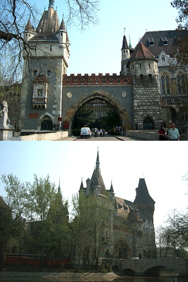 ロッカー（無料）から荷物を取り出し、お城を出て、別の建物にあるお土産屋さんを覗いたりしつつ歩いていると正面に入口に来ました。 <br /><br />（上）入口にはちゃんと門があります。本来こちら側から入るべきなのに、完全に裏から回ってきた私。 <br />（下）お城の周りには池があるんですが、ほとんど干上がっていて、水が残っているエリアでも鳩の足首までもなかったです。 <br />この写真で写ってる場所には少し水が残ってました。<br /><br />お城をゆっくり眺め、ひなたぼっこが出来るように池の周りにはデッキチェアのようなものがいくつも置いてあって、寝そべりながら休憩。 <br />日にそのまま当たってるととんでもないことになるので、日陰に入ってるイスで過ごしました。 <br />休憩しつつ、次にどこに行くかプランを練る。 <br />中心部でまだ見てないところはどこか探し、国立博物館を見に、中心部に戻ることにしました。 