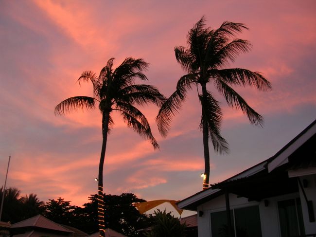 日が暮れてきました。