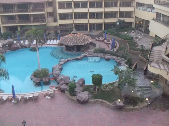 こんな感じで中庭を眺められます。