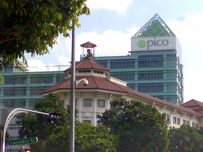 なんで屋根の上にブッダ？<br /><br />お寺みたいだけど、シンガポールには独特のセンスが光る建物がたくさんあった。