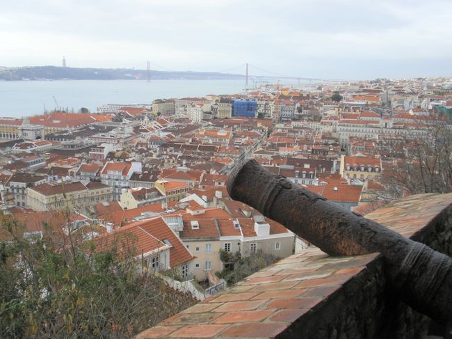 お城から見た町並み。晴れていればよかったんだけどな。