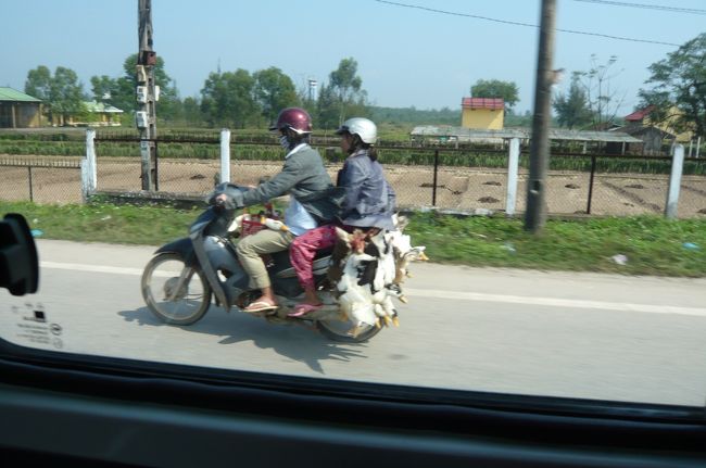 フエに向かいます。　途中　こんな人も。