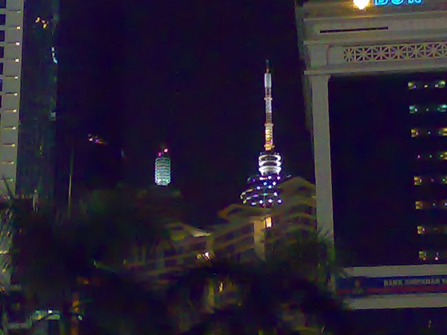 おまけ的なKLタワー。<br /><br />ツイン・タワーとセットかと思っていたが、意外と離れた場所にありこんな写真しか撮れなかった。