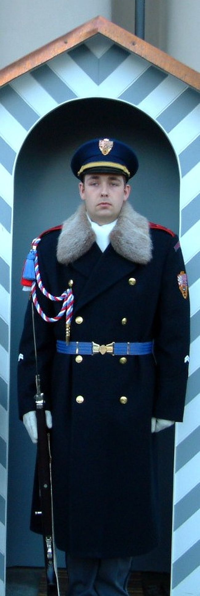 　衛兵さんです。<br />　この制服は映画「アマデウス」の衣装を手がけたピーセックのデザインということです。うーんミケランジェロには・・・・・(-_-;)