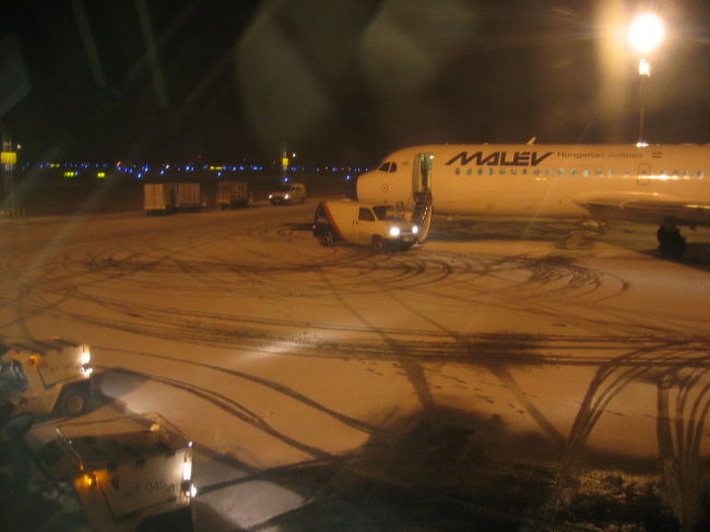 マレブハンガリアン航空の機体でハンガリーまで行きました。