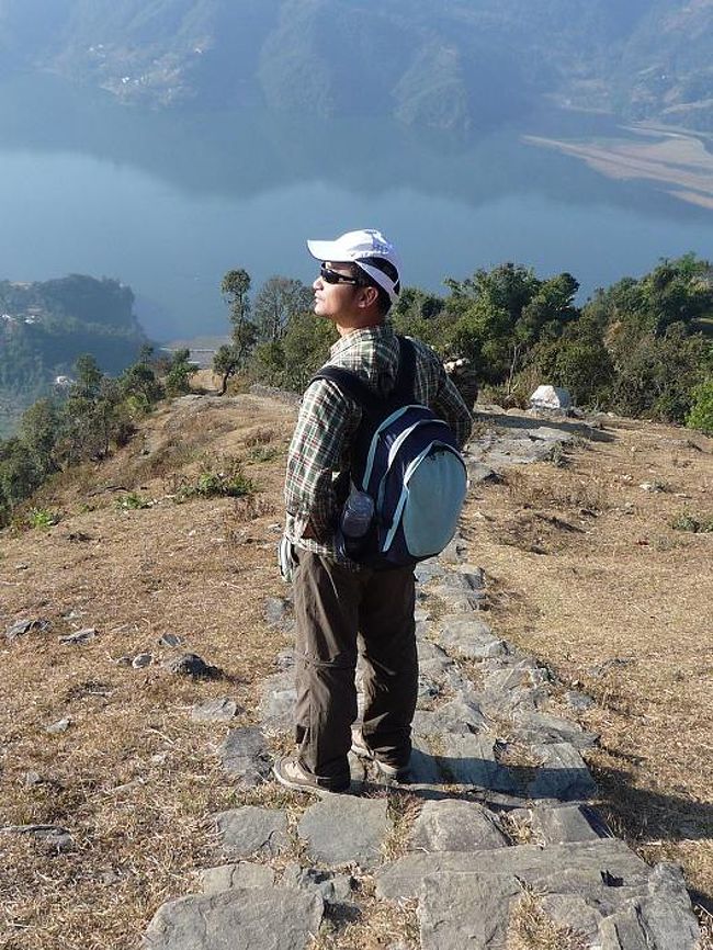 山男を気取る。